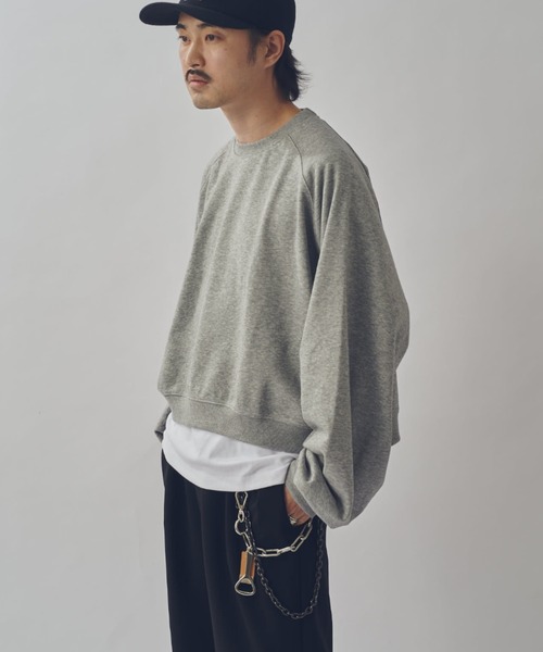 Lui's(ルイス)の「【WEB限定】ワイドボリュームショートスウェット(スウェット・メンズ・グレー/ブラック・S/M)」の13枚目の写真