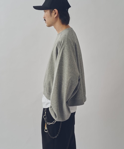 Lui's(ルイス)の「【WEB限定】ワイドボリュームショートスウェット(スウェット・メンズ・グレー/ブラック・S/M)」の14枚目の写真
