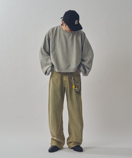 Lui's(ルイス)の「【WEB限定】ワイドボリュームショートスウェット(スウェット・メンズ・グレー/ブラック・S/M)」の16枚目の写真