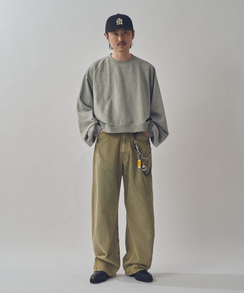 Lui's(ルイス)の「【WEB限定】ワイドボリュームショートスウェット(スウェット・メンズ・グレー/ブラック・S/M)」の15枚目の写真