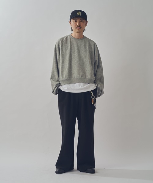 Lui's(ルイス)の「【WEB限定】ワイドボリュームショートスウェット(スウェット・メンズ・グレー/ブラック・S/M)」の17枚目の写真