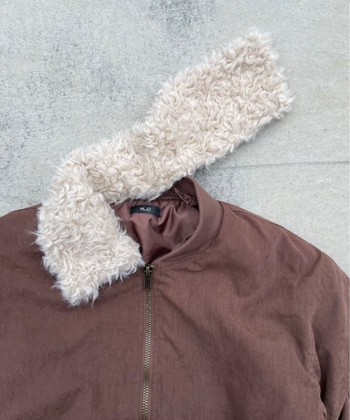 MandO(Auntie Rosa)(エムオー)の「ビッグアーム2WAYフライトジャケット(ブルゾン・メンズ・ブラウン/ブラック・MEDIUM/LARGE)」の15枚目の写真