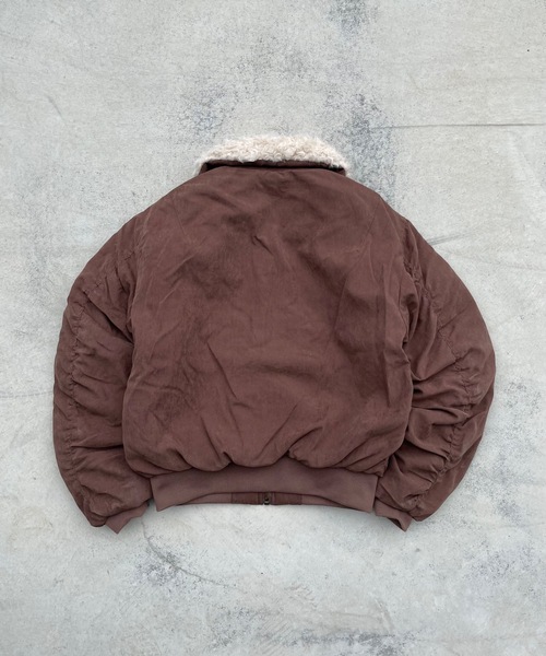 MandO(Auntie Rosa)(エムオー)の「ビッグアーム2WAYフライトジャケット(ブルゾン・メンズ・ブラウン/ブラック・MEDIUM/LARGE)」の16枚目の写真