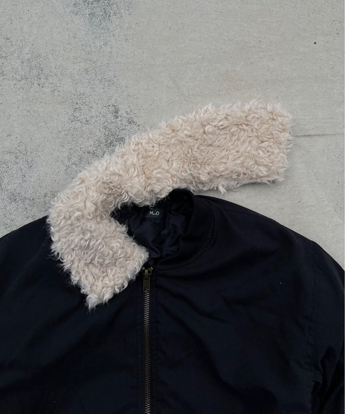 MandO(Auntie Rosa)(エムオー)の「ビッグアーム2WAYフライトジャケット(ブルゾン・メンズ・ブラウン/ブラック・MEDIUM/LARGE)」の4枚目の写真