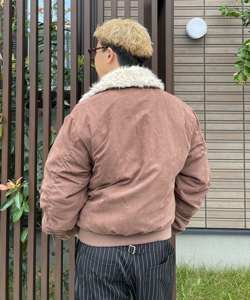 MandO(Auntie Rosa)(エムオー)の「ビッグアーム2WAYフライトジャケット(ブルゾン・メンズ・ブラウン/ブラック・MEDIUM/LARGE)」の20枚目の写真