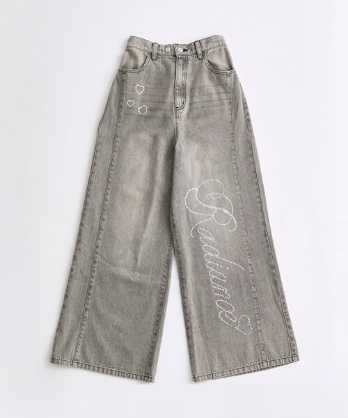 OLIVE des OLIVE(オリーブデオリーブ)の「ワイドデニムパンツ(デニムパンツ・レディース・グレー/ブルー・MEDIUM/SMALL)」の7枚目の写真