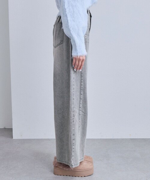 OLIVE des OLIVE(オリーブデオリーブ)の「ワイドデニムパンツ(デニムパンツ・レディース・グレー/ブルー・MEDIUM/SMALL)」の9枚目の写真
