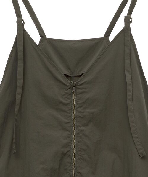 GARAGE OF GOOD CLOTHING（ガレージオブグッドクロージング）の「フロントファスナーオールインワン（サロペット/オーバーオール・レディース・ダークカーキ/ブラック・FREE）」の15枚目の写真