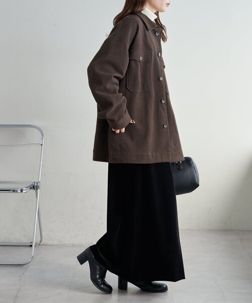 アットラスト CPO ウール シャツジャケット ユニセックス】ウールライクCPOシャツジャケット（その他アウター