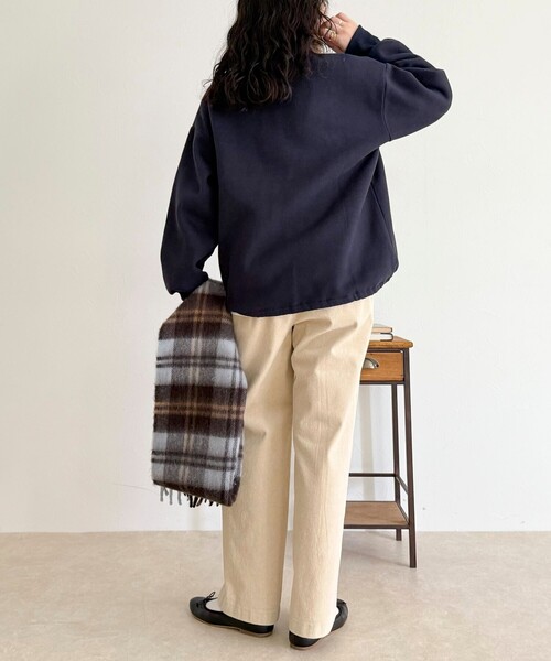 セール】FR刺繍衿付き起毛スウェットプルオーバー（スウェット