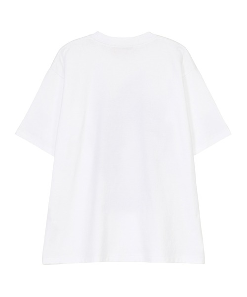 ZUCCa（ズッカ）の「(S)フェードフラワーT / Tシャツ / S（Tシャツ/カットソー・レディース・ホワイト/ダークグレー・M size）」の3枚目の写真