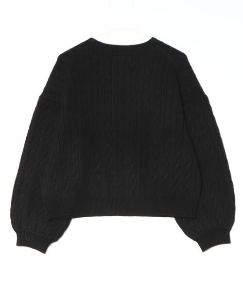 MARY QUANT マリークワント/サインロゴケーブルプルオーバー/Sランク/71【中古】 MARY QUANT（マリークヮント） ニット セーター マリークワント サイン