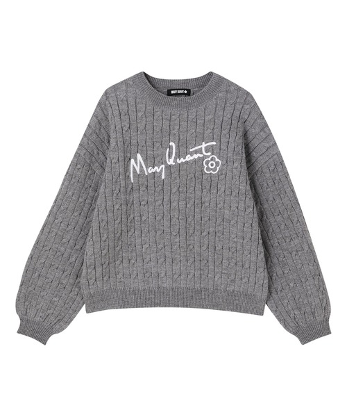 【美品】 MARY QUANT ラメニット・セーター M パールブルー MARY QUANT（マリークヮント） ニット セーター マリークワント
