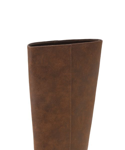 Mila Owen(ミラオーウェン)の「スクエアトゥロングブーツ(ブーツ・レディース・キャメル/ダークブラウン/ブラック・36/37/38)」の8枚目の写真