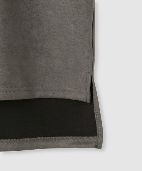 Mac-House（マックハウス）の「milli de l'air  スエードライクボックスシルエットプルオーバー（Tシャツ/カットソー・レディース・アイボリー/ダークグレー/ブラウン・M）」の10枚目の写真