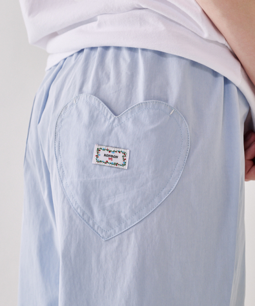 RONRON（ロンロン）の「BACK HEART STITCH POCKET BANDING PANTS[6COLOR]（その他パンツ・レディース・ライトイエロー/ブルー/ブラック/ライトピンク/ライトグレー/ホワイト・FREE）」の9枚目の写真