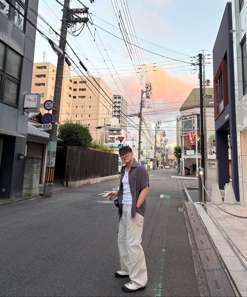Millo Archive（ミロ アーカイブ）の「リンクルチェックロールアップハーフシャツ[ヴィンテージパープル]（シャツ/ブラウス・メンズ・その他・X-LARGE/MEDIUM/LARGE/SMALL）」の11枚目の写真