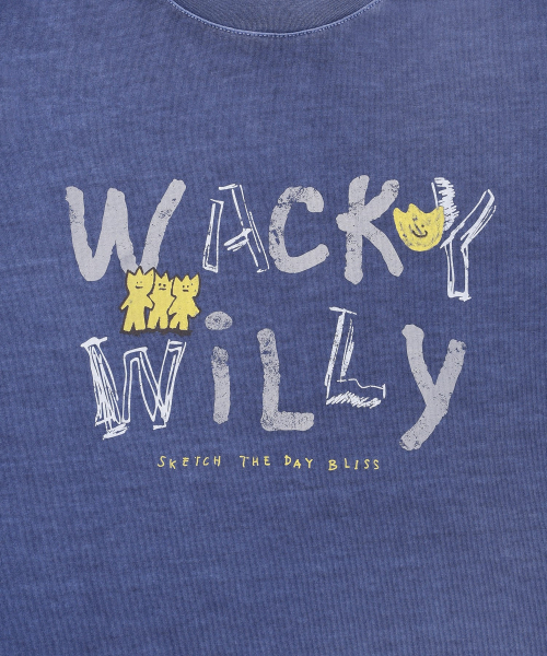 Wacky WiLLy(ワッキーウィリー)の「ダインググラフィックロングスリーブブルー(Tシャツ/カットソー・レディース・その他・SMALL/MEDIUM/LARGE)」の5枚目の写真