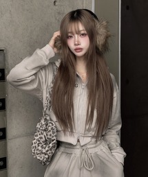 KsG（ケーエスジー）の「クロップドダブルジップダメージセットアップ（セットアップ）」