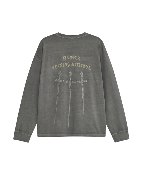 DEFGARMENTS（デフグラメンツ）の「FIX LONG SLEEVE [GRAY]（Tシャツ/カットソー・レディース・その他・MEDIUM/LARGE）」の7枚目の写真