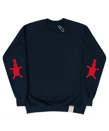 [UNISEX]エルボーホワイトラビットマンツーマン_ネイビー