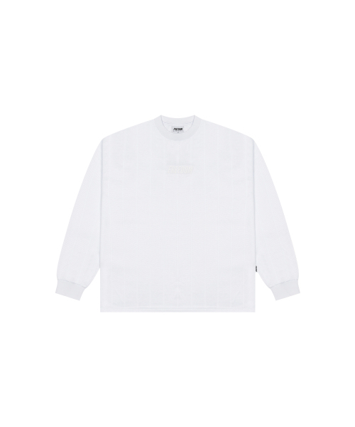 FREEDOM(フリーダム)の「ロゴコーティングメッシュロングスリーブ(ホワイト)(Tシャツ/カットソー・メンズ・その他・XX-LARGE/XXX-LARGE/XXXX-LARGE/LARGE/MEDIUM/X-LARGE)」の1枚目の写真
