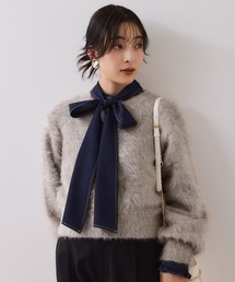 VIS | メタルシャギーネコヤーンニット/静電気防止(ニット/セーター)