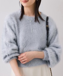 VIS | メタルシャギーネコヤーンニット/静電気防止(ニット/セーター)