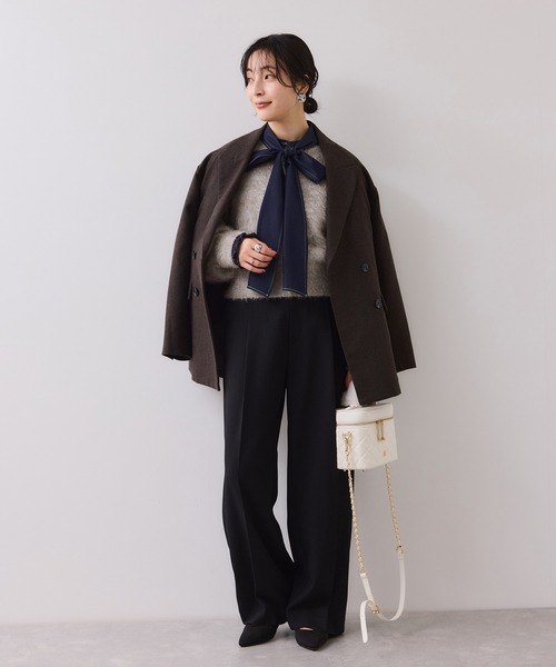 VIS（ビス）の「メタルシャギーネコヤーンニット/静電気防止（ニット/セーター・レディース・ベージュ系その他/ピンク/サックスブルー・FREE）」の8枚目の写真