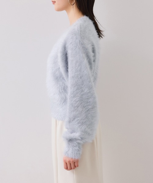 VIS（ビス）の「メタルシャギーネコヤーンニット/静電気防止（ニット/セーター・レディース・ベージュ系その他/ピンク/サックスブルー・FREE）」の10枚目の写真