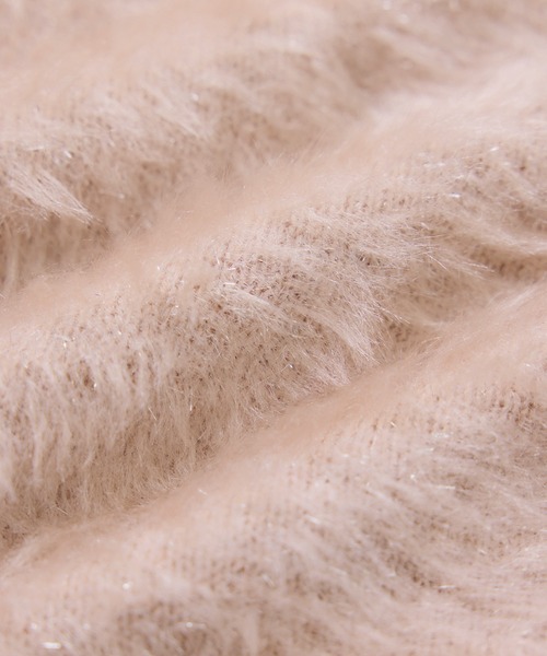 VIS（ビス）の「メタルシャギーネコヤーンニット/静電気防止（ニット/セーター・レディース・ベージュ系その他/ピンク/サックスブルー・FREE）」の17枚目の写真