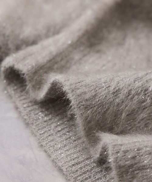 VIS（ビス）の「メタルシャギーネコヤーンニット/静電気防止（ニット/セーター・レディース・ベージュ系その他/ピンク/サックスブルー・FREE）」の19枚目の写真