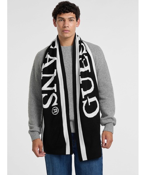 GGロゴ マフラー 箱付き~ GUESS JEANS Jacquard Scarf マフラー スカーフ | GUESS(ゲス) JAPAN