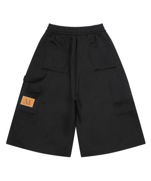 MUCENT(ムセント)の「ハンマーポケットカーペンタースウェットバミューダパンツ 男女共用 (3カラー)(スウェットパンツ・レディース・ブラック/グレー・FREE)」の14枚目の写真