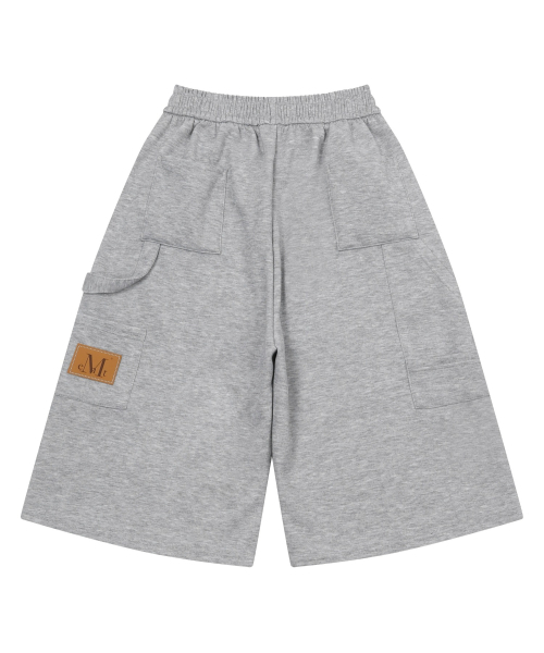 MUCENT(ムセント)の「ハンマーポケットカーペンタースウェットバミューダパンツ 男女共用 (3カラー)(スウェットパンツ・レディース・ブラック/グレー・FREE)」の9枚目の写真