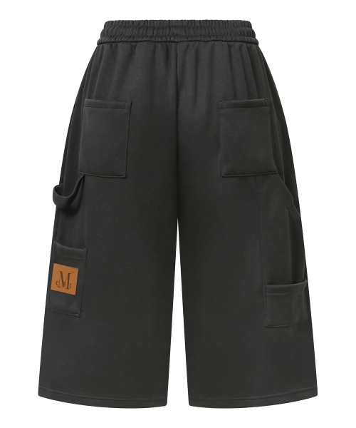 MUCENT(ムセント)の「ハンマーポケットカーペンタースウェットバミューダパンツ 男女共用 (3カラー)(スウェットパンツ・レディース・ブラック/グレー・FREE)」の5枚目の写真