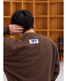 ZIP FIVE（ジップファイブ）の「ドローコード内蔵 裏起毛プレーン バックピスネーム クルースウェット（スウェット）」