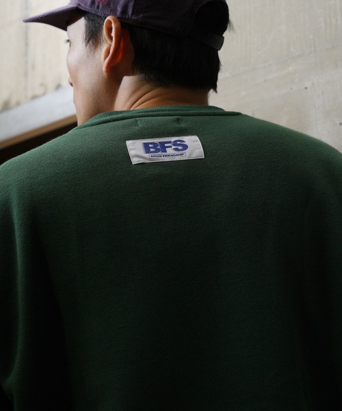 ZIP FIVE（ジップファイブ）の「ドローコード内蔵 裏起毛プレーン バックピスネーム クルースウェット（スウェット・メンズ・ブラック/ネイビー系/グレー/レッド/グリーン・MEDIUM/LARGE/X-LARGE）」の9枚目の写真