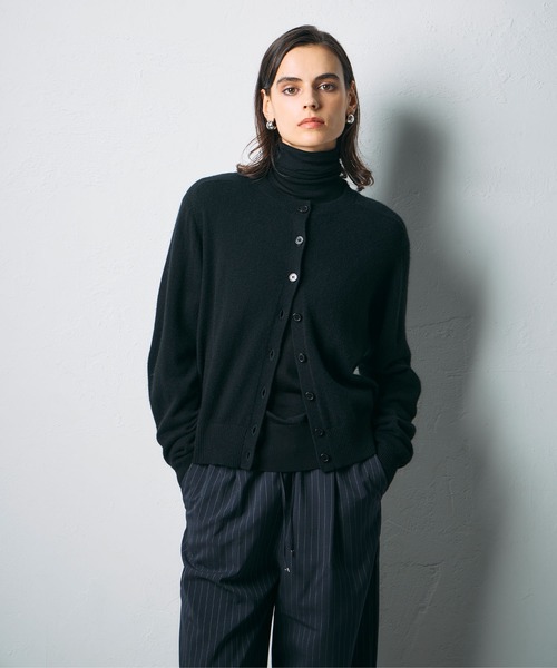 N.O.R.C（ノーク）の「【CASHMERE100%】カシミヤクルーネックニットカーディガン（カーディガン/ボレロ・レディース・チャコール/ベージュ/ブラック/サックスブルー・フリー）」の17枚目の写真