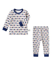 DOUBLE_B（ダブルビー）の「ピュアベール 長袖・長ズボン肌着セット（インナーウェア/肌着）」