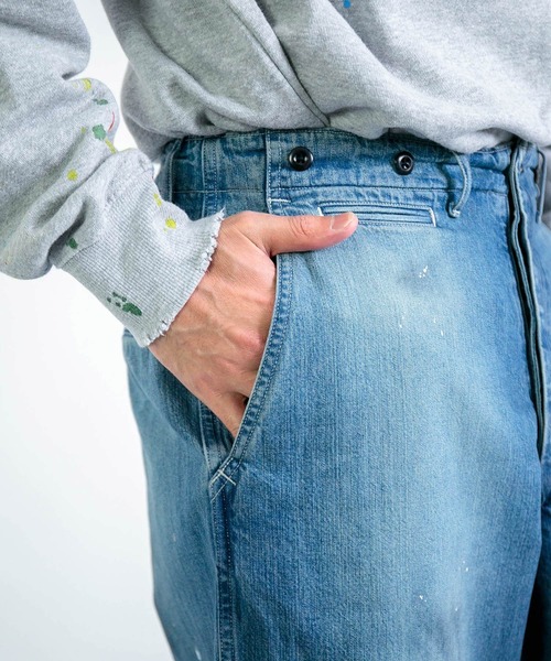 SPELLBOUND（スペルバウンド）の「[SPELLBOUND / スペルバウンド] 10ozジェルドデニム トラウザーズ（デニムパンツ・メンズ・インディゴブルー・32inch/30inch/34inch）」の9枚目の写真