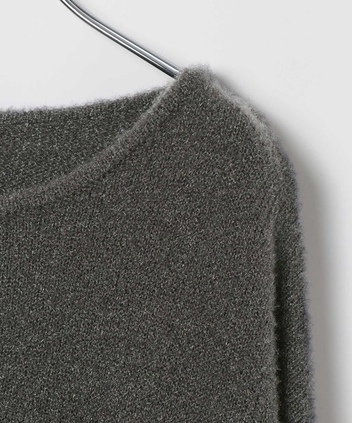 LEPSIM（レプシィム）の「7ゲージフロントシャーリングチュニック　608122（ニット/セーター・レディース・チャコールグレー/ブラウン/イエロー・FREE）」の12枚目の写真