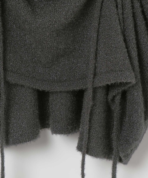 LEPSIM（レプシィム）の「7ゲージフロントシャーリングチュニック　608122（ニット/セーター・レディース・チャコールグレー/ブラウン/イエロー・FREE）」の10枚目の写真