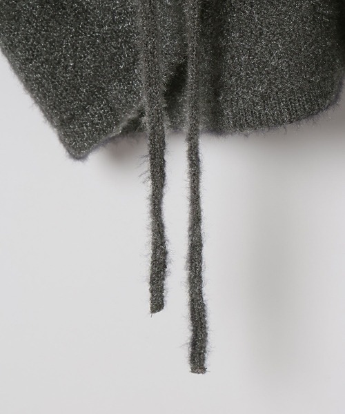 LEPSIM（レプシィム）の「7ゲージフロントシャーリングチュニック　608122（ニット/セーター・レディース・チャコールグレー/ブラウン/イエロー・FREE）」の9枚目の写真