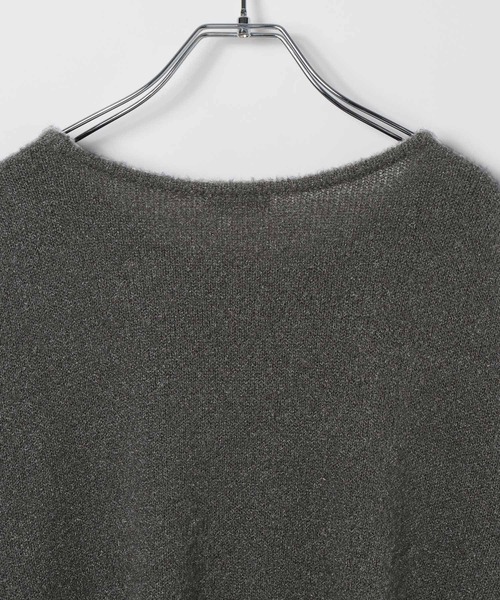 LEPSIM（レプシィム）の「7ゲージフロントシャーリングチュニック　608122（ニット/セーター・レディース・チャコールグレー/ブラウン/イエロー・FREE）」の8枚目の写真