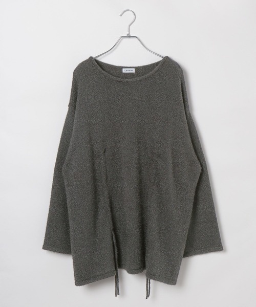 LEPSIM（レプシィム）の「7ゲージフロントシャーリングチュニック　608122（ニット/セーター・レディース・チャコールグレー/ブラウン/イエロー・FREE）」の7枚目の写真