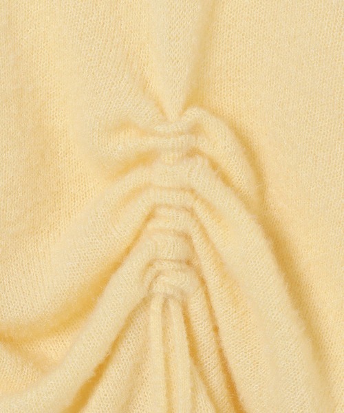 LEPSIM（レプシィム）の「7ゲージフロントシャーリングチュニック　608122（ニット/セーター・レディース・チャコールグレー/ブラウン/イエロー・FREE）」の4枚目の写真