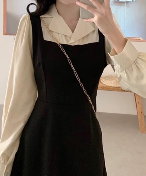 SallyLunn(サリーラン)の「エプロンフレアワンピース(ワンピース・レディース・ブラック・X-LARGE/LARGE/MEDIUM)」の8枚目の写真