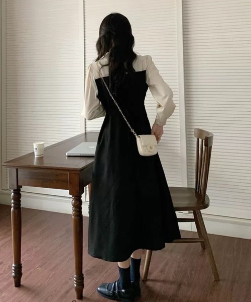 SallyLunn(サリーラン)の「エプロンフレアワンピース(ワンピース・レディース・ブラック・X-LARGE/LARGE/MEDIUM)」の10枚目の写真