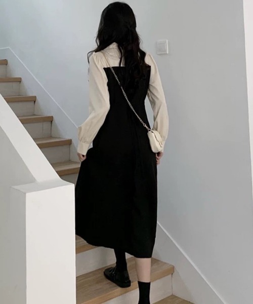 SallyLunn(サリーラン)の「エプロンフレアワンピース(ワンピース・レディース・ブラック・X-LARGE/LARGE/MEDIUM)」の5枚目の写真